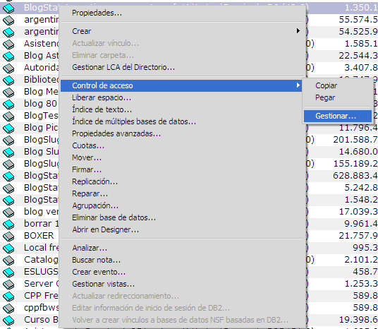 Image:Lotus Domino Administrator 8.5.1 en español