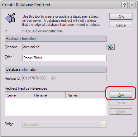 Image:Database Redirect "fichero.nrf" que gran ayuda