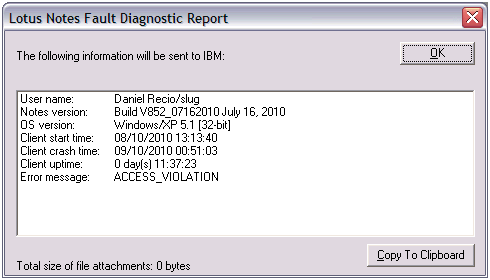 Image:Lotus Notes Fault Diagnostic Report 8.5.2